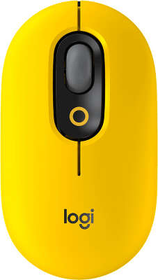 Мышь беспроводная Logitech Pop Mouse - Blast Yellow USB (910-006546)