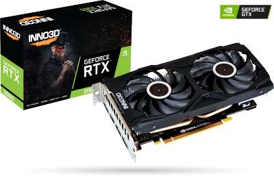 Видеокарта Inno3D nVidia GeForce RTX 2060 Twin X2 6Gb GDDR6 PCI-E HDMI, 3DP