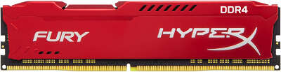 Модуль памяти DDR4 DIMM 8Gb DDR2666 Kingston HyperX Fury Red (HX426C16FR2/8)