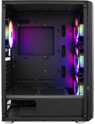Корпус 1STPLAYER FIREBASE X4, черный, ATX, Без БП (X4-BK-4F1)