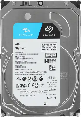 Жесткий диск Seagate SATA-III 4TB ST4000VX015 Surveillance Skyhawk 4KN (5400rpm) 256Mb 3.5