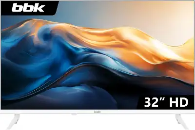 Телевизор LED BBK 32" 32LEM-1041/TS2C (W) белый HD 60Hz DVB-T2 DVB-C DVB-S2 USB (RUS)