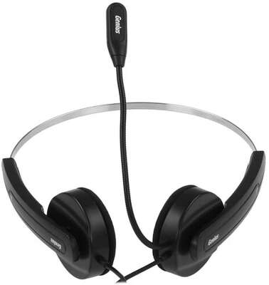 Genius HS-220U, регулируемое оголовье, мягкие удобные амбушюры, выносной микрофон с шумоподавлением, пульт управления 31710020402
