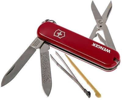 Нож перочинный Victorinox Wenger (0.6423.91) 65мм 7функц. красный карт.коробка