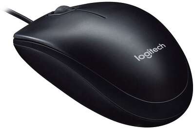 Мышь проводная LOGITECH M90 черный (USB, 1000dpi, 2but) (910-001795)