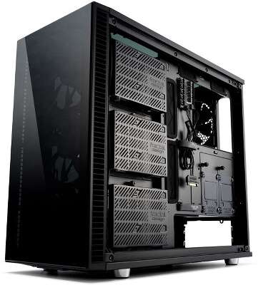 Корпус Fractal Design Define S2 Vision Blackout Edition, черный, ATX, Без БП (FD-CA-DEF-S2V-BKO-TGD)