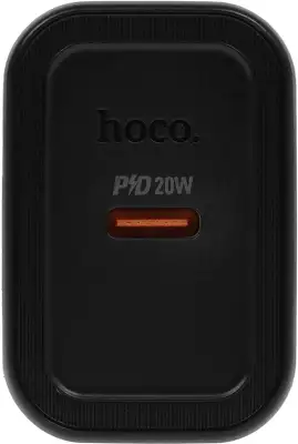 Сетевое зар./устр. Hoco N60 Gentle 20W 3A (PD+QC+AFC) USB Type-C универсальное черный