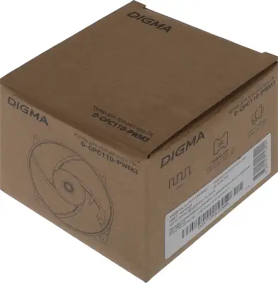 Устройство охлаждения(кулер) Digma D-CPC110-PWM3 Soc-1151/1200/2066/1700 черный 4-pin 25dB Al+Cu 110W 350gr Ret