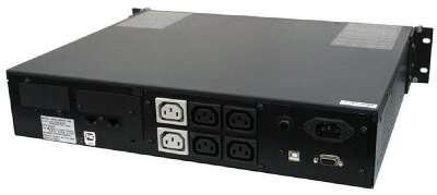 PowerCom King Pro RM KIN-1500AP LCD (2U) ИБП {Line-Interactive, 1500VA/1200W, Rack, 6х С13, Serial+USB, SmartSlot, RS-232} (1152600)