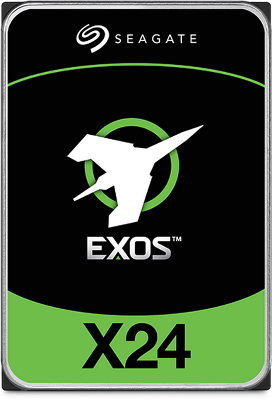 Жесткий диск Seagate Exos X24 HDD 3.5" SATA 24Tb, 7200 rpm, 512Mb buffer, 512e/4Kn, CMR, ST24000NM002H, 1 year