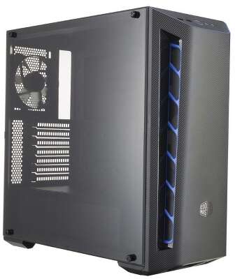 Корпус COOLERMASTER MasterBox MB510L, черный/синий, ATX, Без БП (MCB-B510L-KANN-S03)
