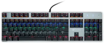 Клавиатура Оклик 970G Dark Knight механическая черный/серебристый USB for gamer LED