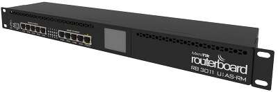 Маршрутизатор MikroTik RB3011UiAS-RM,  1x1Gbs WAN, 10x1Gbs LAN, USB, 1xSFP, PoE) (RB3011UiAS-RM)