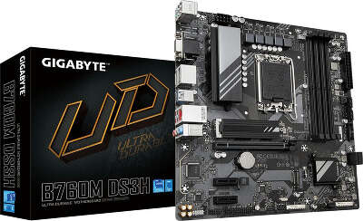 Материнская плата mATX LGA1700 GIGABYTE B760M DS3H