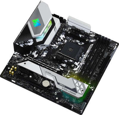 Материнская плата mATX LGAAM4 ASRock B550M STEEL LEGEND