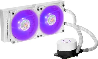 Жидкостное охлаждение Cooler Master MASTERLIQUID ML240L V2 RGB WHITE EDITION, 2x120мм, RGB LED