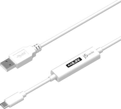 Кабель j5create USB to USB-C Dynamic Power Meter Charging Cable, 60W, 1.2 м [JUCP13]
