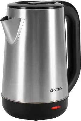 Чайник электрический Vitek VT-1139 1.8л. 2200Вт сталь/черный корпус: нерж.сталь