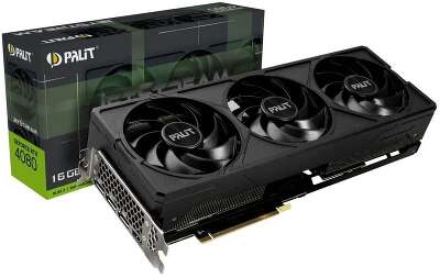 Видеокарта Palit NVIDIA nVidia GeForce RTX 4080 JetStream 16Gb DDR6X PCI-E 3HDMI, DP