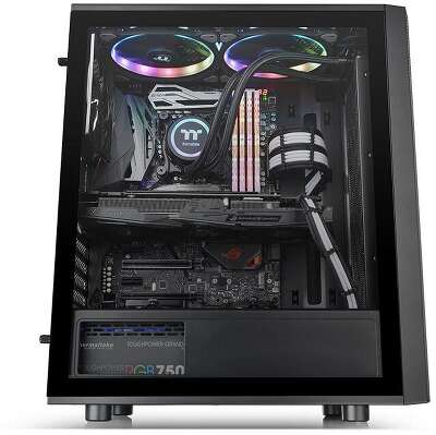 Корпус Thermaltake Versa J25 TG RGB, черный, ATX, Без БП (CA-1L8-00M1WN-01)