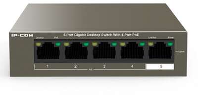 IP-COM G1105P-4-63W Коммутатор PoE неуправляемый 5-Ports 10/100/1000 Base-T / 4-Ports PoE (PoE бюджет 58W)