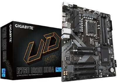 Gigabyte B760 DS3H DDR4 {Socket 1700, Intel®B760, ATX, RTL}