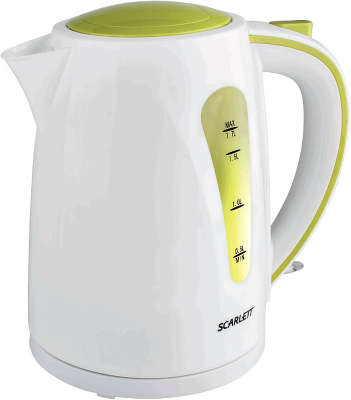 Чайник Scarlett SC-EK18P13 1.7л. белый/зеленый (корпус: пластик)
