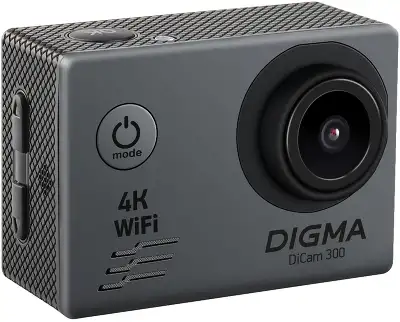 Экшн-камера Digma DiCam 300 серый