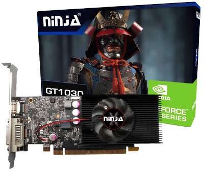 Видеокарта Ninja (Sinotex) GT1030 2GB GDDR5 64bit DVI HDMI 1FAN LP RTL {20} (607820)