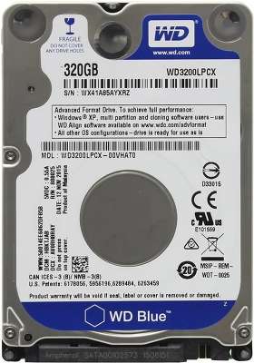Жесткий диск WD SATA-III 320Gb WD3200LPCX Blue (5400rpm) 16Mb 2.5"