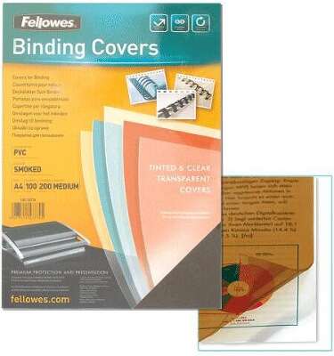 Обложки для переплёта Fellowes A4 200мкм прозрачный (100шт) Lamirel (LA-78682)