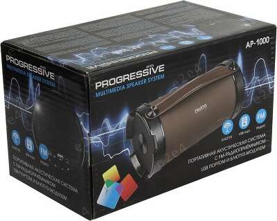 Dialog Progressive AP-1000 {акустическая колонка-труба  16W RMS, Bluetooth, FM+USB reader}