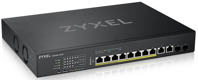 Коммутатор Мультигигабитный Smart L3 Lite коммутатор PoE++ Zyxel NebulaFlex XS1930-12HP, rack 19", 10xRJ-45: 1/2,5/5/10G (8 из них PoE++ (802.3bt), 2xSFP+, бюджет PoE 375 Вт
