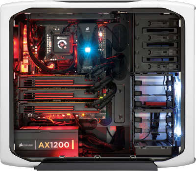 Корпус MiddleTower Corsair CC600TWM-WHT White-Black, ATX, без БП