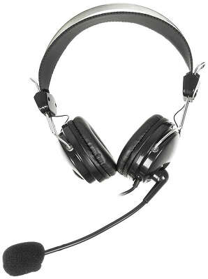 Наушники с микрофоном A4Tech HS-7P черный 2.5м накладные оголовье