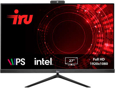 Моноблок IRU Office 27IH5PA 27" FHD i5-11400/16/1Tb SSD/WF/BT/Cam/Kb+Mouse/DOS,черный