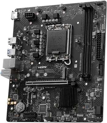 Материнская плата MSI PRO H610M-S DDR4 H610, LGA1700, 2*DDR4, 1*PCIEx16, 1*PCIEx1, 1*M.2, 2*USB3.2Gen1, 4*USB2.0, 2*SATA3.0, 1G, HDMI, M-ATX, RTL
