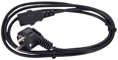 Кабель питания GEMBIRD/CABLEXPERT PC-186 black (1.8м, Schuko- C13, 6А, с зазем.) (PC-186)