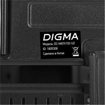 Корпус Digma DC-MATX102-U2, черный, mATX, Без БП (DC-MATX102-U2)