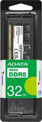 Память DDR5 32GB 5600MHz A-Data AD5S560032G-S RTL PC5-44800 CL46 SO-DIMM 262-pin 1.1В single rank Ret