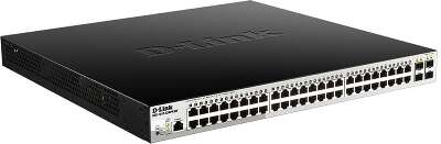 Коммутатор D-Link DGS-1210-52MPP/ME/B1A 48G 4SFP 48PoE 740W управляемый