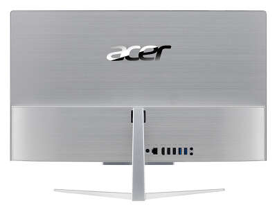 Моноблок Acer Aspire C22-820 21.5" FHD J4005/4/500/WF/BT/Cam/Kb+Mouse/W10,серебристый/черный