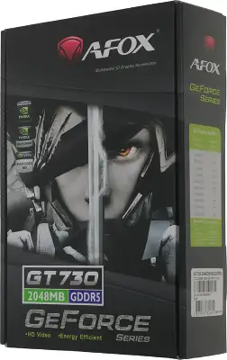 Видеокарта Afox PCI-E 3.0 AF740-2048D5H3-V2 NVIDIA GeForce GT 740 2Gb 128bit GDDR5 993/5000 DVIx1 HDMIx1 CRTx1 HDCP Ret