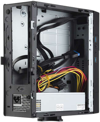 Корпус с блоком питания 220Вт./ Case Foxline FL-BQ5, mITX, 1x5.25EXT(slim), 1x2.5INT, 2xUSB3.0, HDA, 1x40fan, w/220W TFX PSU, Tool-Free, w/1.2m EU pwr cord