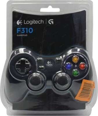 Геймпад Logitech F310 черный/синий USB (940-000110/940-000138)