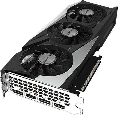 Видеокарта Gigabyte PCI-E 4.0 GV-N3060GAMING OC-12GD 2.0 LHR NVIDIA GeForce RTX 3060 12Gb 192bit GDDR6 1837/15000 HDMIx2 DPx2 HDCP Ret