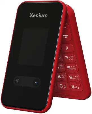 Мобильный телефон Xenium X680 красный раскладной 2Sim 2.8