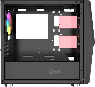 Корпус PowerCase Alisio Micro X2B, черный, mATX, Без БП (CAMIB-L2)