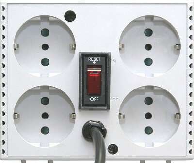 Стабилизатор напряжения Powercom TCA-2000, 2000VA, 1000W, EURO, белый