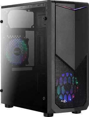 Корпус AeroCool Tomahawk-A 600W, черный, ATX, 600W (4718009158221)